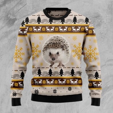 Cute Hedgehog Ugly Christmas Sweater