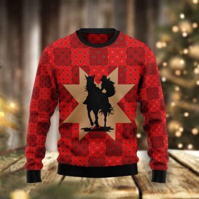 Amazing Cowgirl Ugly Christmas Sweater