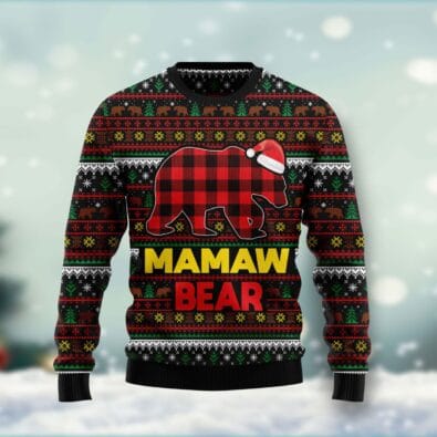 Mamaw Bear Ugly Christmas Sweater