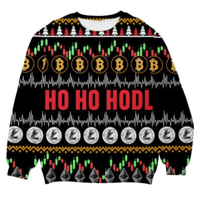Ho Ho Hodl Crypto Currency Ugly Christmas Sweater