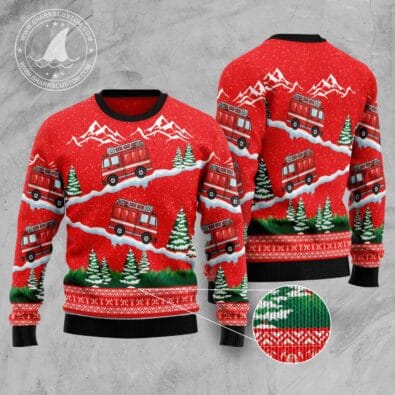 Firefighter Ugly Christmas Sweater