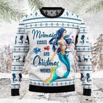 Mermaid Wishes Ugly Christmas Sweater