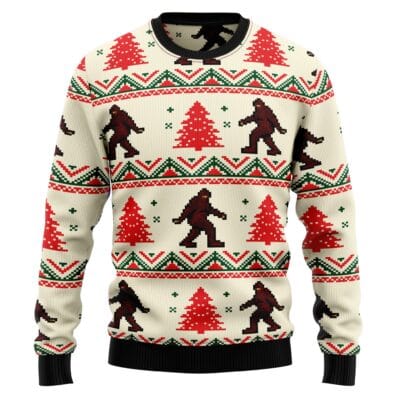 Amazing Bigfoot Ugly Christmas Sweater