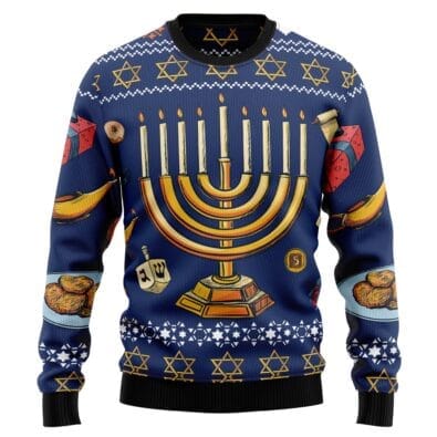 Jewish Hanukkah Ugly Christmas Sweater