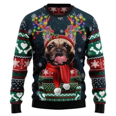 Cool French Bulldog Ugly Christmas Sweater