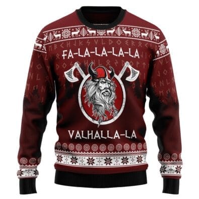 Fa-la-la-la Valhalla-la Viking Ugly Christmas Sweater
