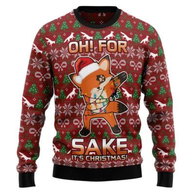 Oh For Fox Sake Ugly Christmas Sweater