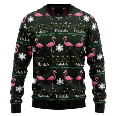 Flamingo Flalala Ugly Christmas Sweater