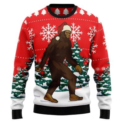 Bigfoot Ugly Christmas Sweater