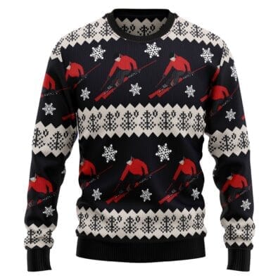 Skiing Christmas Ugly Christmas Sweater