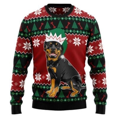 Rottweiler Cute Ugly Christmas Sweater