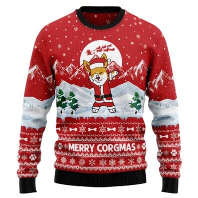 Corgi Merry Xmas Ugly Christmas Sweater