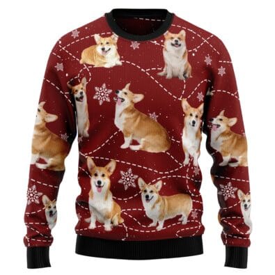 Pembroke Welsh Corgi Xmas Ugly Christmas Sweater
