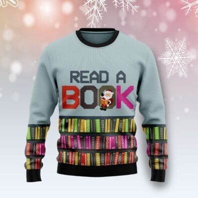 Read A Book Ugly Christmas Sweater