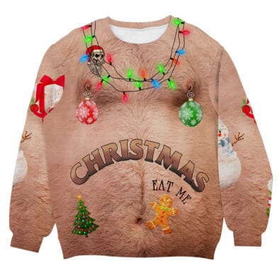 Christmas Eat Me Ugly Christmas Sweater