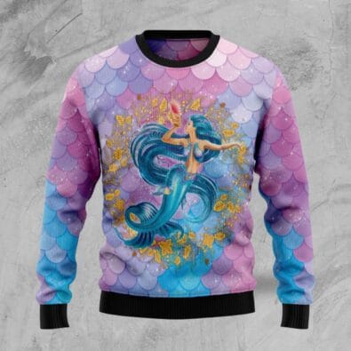 Awesome Mermaid Ugly Christmas Sweater