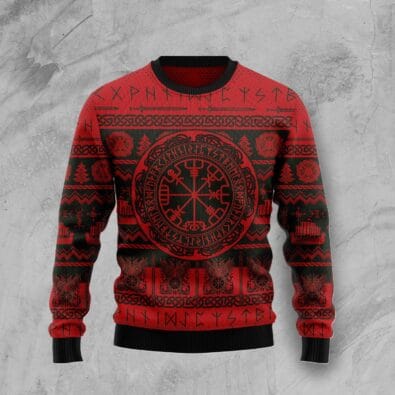 Viking Vegvisir Ugly Christmas Sweater
