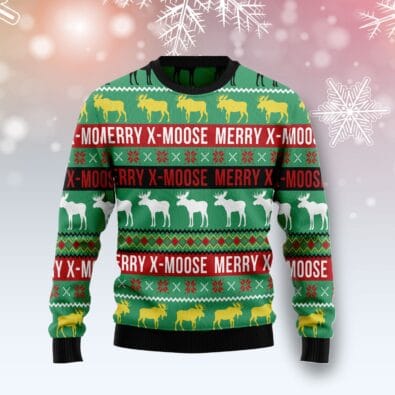 Merry X-Moose Ugly Christmas Sweater