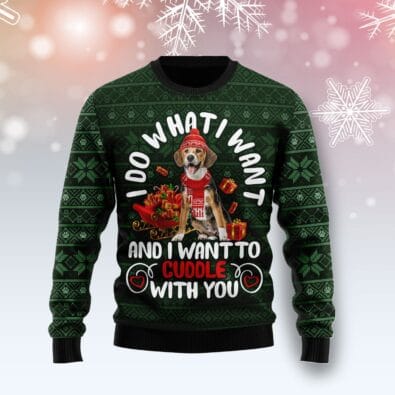 Beagle I Want Ugly Christmas Sweater