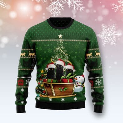 Black Cat Group Xmas Ugly Christmas Sweater