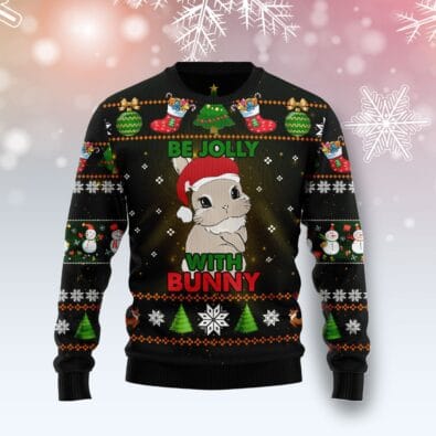 Rabbit Be Jolly Ugly Christmas Sweater
