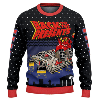 Back To The Presents Ugly Christmas Sweater