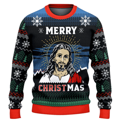 Jesus Merry Christmas Ugly Christmas Sweater