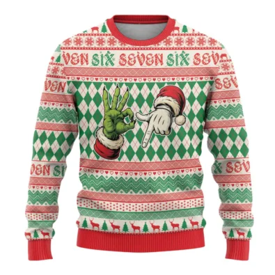 Six Seven Ugly Christmas Sweater