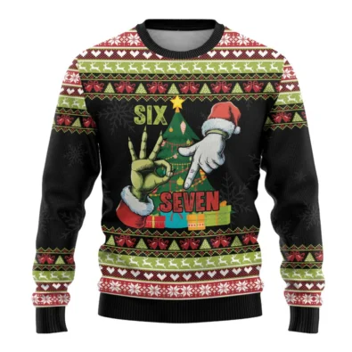 Six Seven Ugly Christmas Sweater