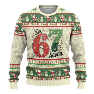 Six Seven Ugly Christmas Sweater